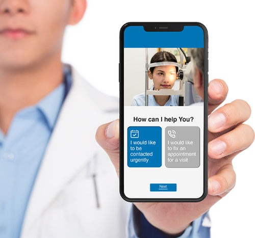 Android-Applikation / Kommunikation - SBM Sistemi - Bewertung / für Ophthalmologie / Auge