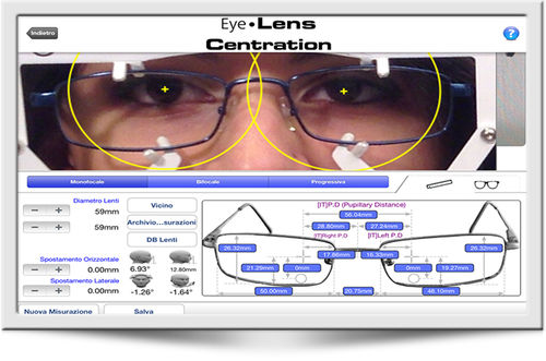 IOS-Applikation / Mess - SMART STUDIO - SBM Sistemi - Beschaffung / Kontroll / für Ophthalmologie