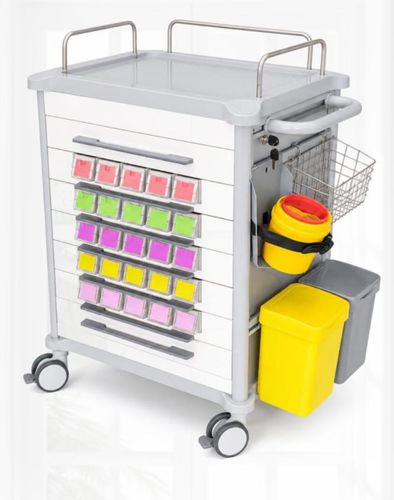 Wagen für Kliniken - GRACE EFFINITY 008 - (UAB) "MEDICINOS GIJA" - für Medikamente / Geräte / Pflege