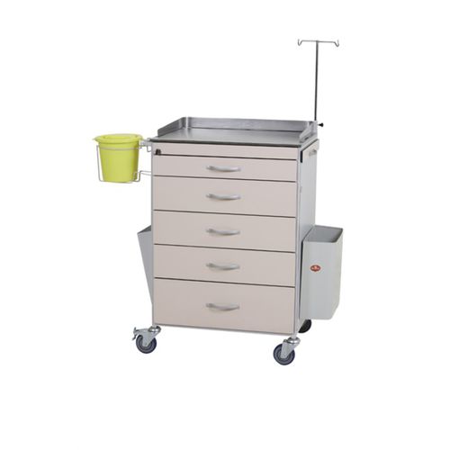 Medizinischer Wagen - AD-219.Z - DUMAN HOSPITAL FURNITURE - Mehrzweck / Vielzweck / 5 Schubladen