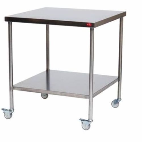 Tisch zur Konditionierung von medizinischen Geräten - AD-840.10  - DUMAN HOSPITAL FURNITURE - rechteckig / Edelstahl