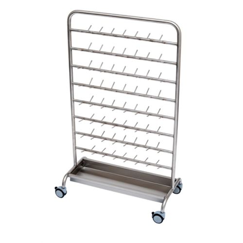 Medizinischer Wagen - AD-885.02 - DUMAN HOSPITAL FURNITURE - Mehrzweck / für Verbandmaterial / Edelstahl