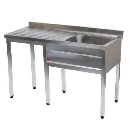 Spüle / 1 Station - AD-860.01 - DUMAN HOSPITAL FURNITURE - Edelstahl