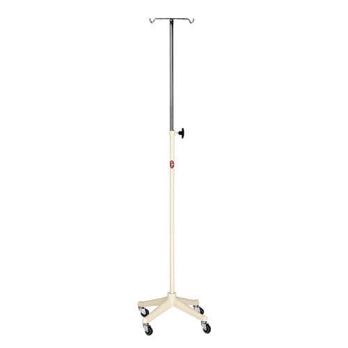 Infusionsständer auf Rollen - AD-241 - DUMAN HOSPITAL FURNITURE - 2 Haken / höhenverstellbar / Edelstahl