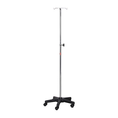 Infusionsständer auf Rollen - AD-241.A1 - DUMAN HOSPITAL FURNITURE - 2 Haken / höhenverstellbar
