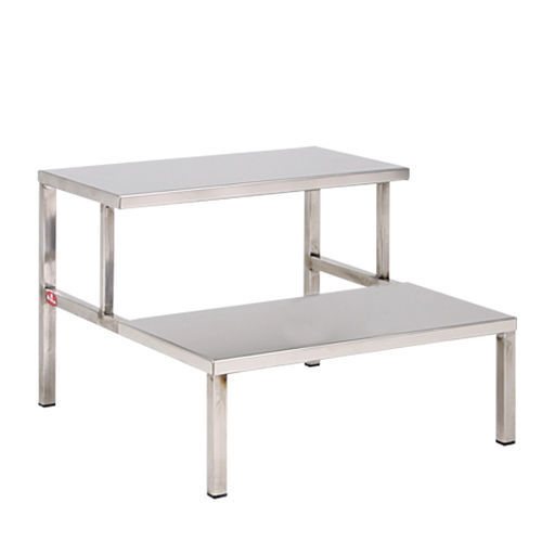 Stufentritt mit 2 Stufen - AD-232.E1 - DUMAN HOSPITAL FURNITURE - Edelstahl / Kunststoff / rutschfest