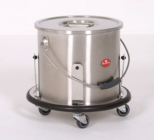 Schalenhalter zur Montage auf Rollwagen - AD-146.B1  - DUMAN HOSPITAL FURNITURE - Edelstahl