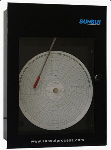 Druck-Grafikschreiber - SunMech-PR01 - SUNSUI PROCESS SYSTEMS  India - mit Wandhalterung