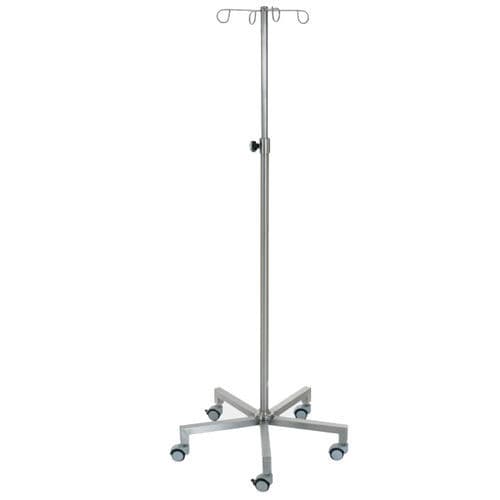 Infusionsständer auf Rollen - 229.6060 - SEBA HANDELS - 4 Haken / Edelstahl