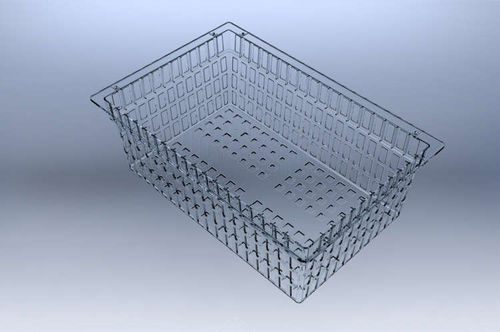 Polycarbonatkorb - 002.2146 - SEBA HANDELS - perforiert