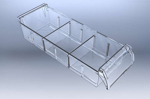 Medizinische Schublade - 002.0120 - SEBA HANDELS - Polycarbonat