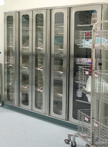 Schrank für OP-Bereich - 219.5013 - SEBA HANDELS - mit Tür / mit Korb / mit Platte