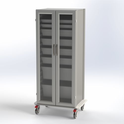 Medikamentenschrank - 723.6552 - SEBA HANDELS - modular / mit Korb / Edelstahl