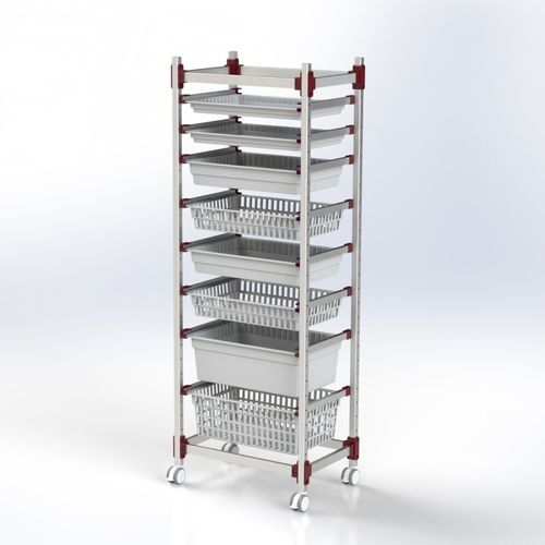 Korbhalter - 101.0001 - SEBA HANDELS - mobil / Aluminium / Edelstahl
