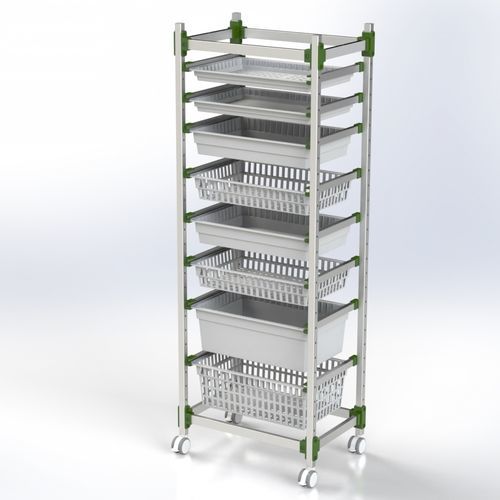 Korbhalter - 101.0041 - SEBA HANDELS - mobil / Aluminium / Edelstahl