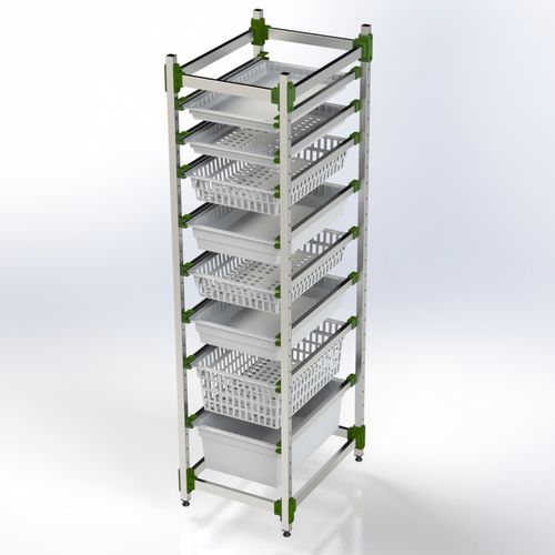 Korbhalter - 101.0002 - SEBA HANDELS - modular / Aluminium / Edelstahl