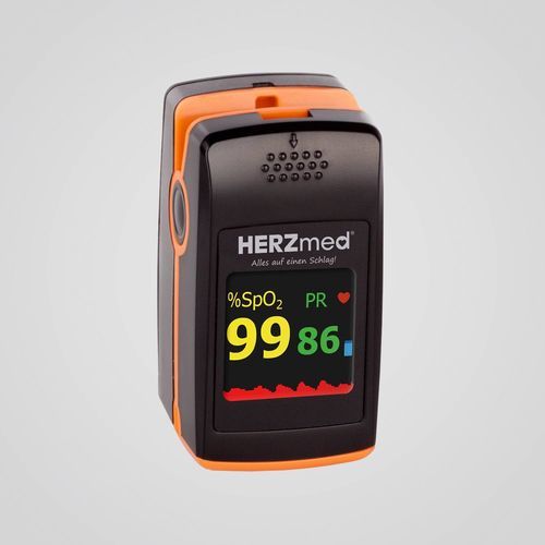 Fingerpulsoximeter - PC-60E - HERZmed GmbH - medizinisch / für häusliche Krankenpflege / batteriebetrieben