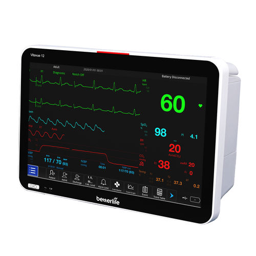 Modularer Patientenmonitor - VITAVUE 12 - Better Life Medical Technology Co., Ltd. - Handgerät / EKG / RESP