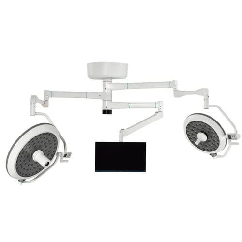 Deckenmontierte OP-Leuchte - WYLED700/500HD - Shanghai Weyuan Medical Device - LED / mit 2 Armen / 95