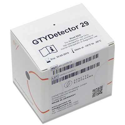 Testkit für Forschungszwecke - GTYDetector 29 - Genetek Biopharma - für forensische Anwendungen / Blut / Speichel