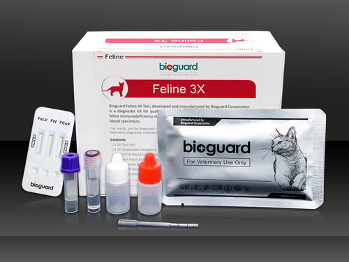 Schnelltest für Infektionskrankheiten - 3X - Bioguard corporation - für Katzen / Coronavirus bei Katzen / Serum