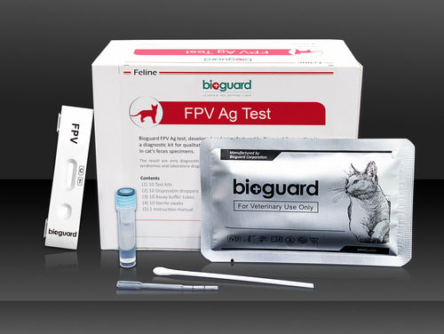 Schnelltest für Infektionskrankheiten - FPV Ag - Bioguard corporation - für Katzen / Panleukopenie / Exkremente