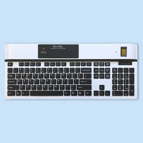 Medizinische Tastatur / mit Ziffernblock - KSI-1700 SX FFFW - Key Source International - mit internationalem Tastaturlayout / biometrisch / desinfizierbar