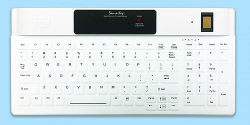 Medizinische Tastatur / mit Ziffernblock - KSI-1802R SX FFFW - Key Source International - Silikon / desinfizierbar / mit Hintergrundbeleuchtung