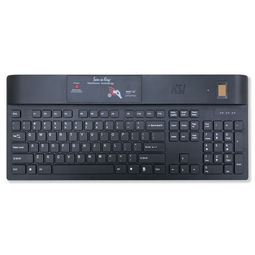 Medizinische Tastatur / mit Ziffernblock - KSI-1700 SX HCFFFB-16 - Key Source International - mit Multi-Faktor-Authentifizierung / mit Endgerätesicherheit / mit internationalem Tastaturlayout