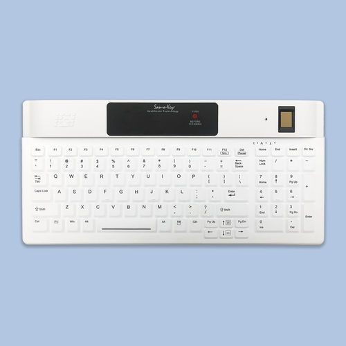 Medizinische Tastatur / mit Ziffernblock - KSI-1802R SX FFFW - Key Source International - mit Endgerätesicherheit / mit internationalem Tastaturlayout / Silikon