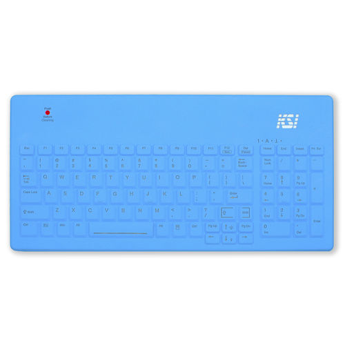 Medizinische Tastatur / mit Ziffernblock - KSI-1801 SX BL - Key Source International - mit internationalem Tastaturlayout / Silikon / Silikongummi
