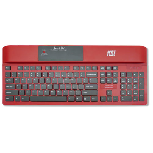 Medizinische Tastatur / mit Ziffernblock - KSI-1700 SX R - Key Source International - mit internationalem Tastaturlayout / desinfizierbar / Hygiene