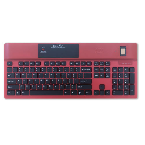 Medizinische Tastatur / mit Ziffernblock - KSI-1700 SX FFFR - Key Source International - mit Endgerätesicherheit / mit internationalem Tastaturlayout / biometrisch
