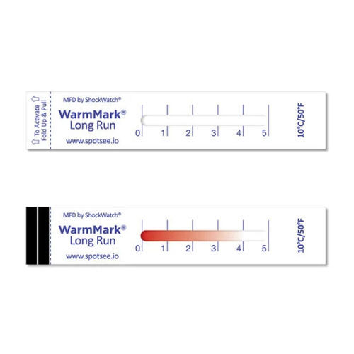 Temperatur-Bioindikator - WarmMark® Long Run - SpotSee - für die Pharmaindustrie