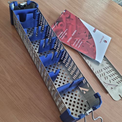 Sterilisationskorb für zahnärztliche Instrumente - HLF STD 75 - ALFAPLEX - für orthopädische Instrumente / perforiert / Edelstahl