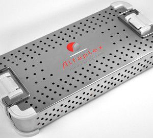 Sterilisationstablett für zahnärztliche Instrumente - ALFAPLEX - für orthopädische Instrumente / perforiert / Edelstahl