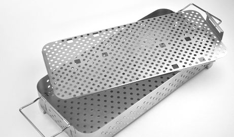 Sterilisationstablett für zahnärztliche Instrumente - ALFAPLEX - für orthopädische Instrumente / perforiert / Edelstahl