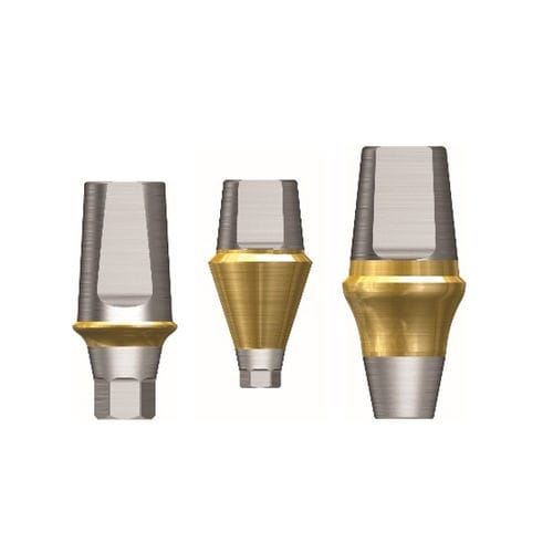 Implantat-Abutment / Titan - Osstem Implant France - inneres Sechseck / mit Außenverbindung / gerade