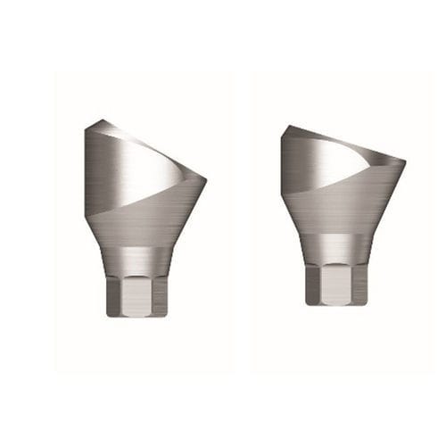 Implantat-Abutment / Titan - Port - Osstem Implant France - inneres Sechseck / gewinkelt