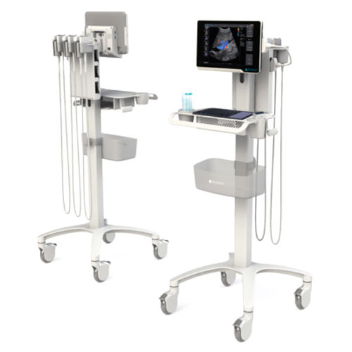 Ultraschallgerät / tragbar, mit Transportwagen - uSmart3200T NexGen - DELBio - für Ultraschalldiagnostik in der Notfallmedizin / für Ultraschalldiagnostik in Anästhesie und Intensivmedizin / Schwarz-Weiß
