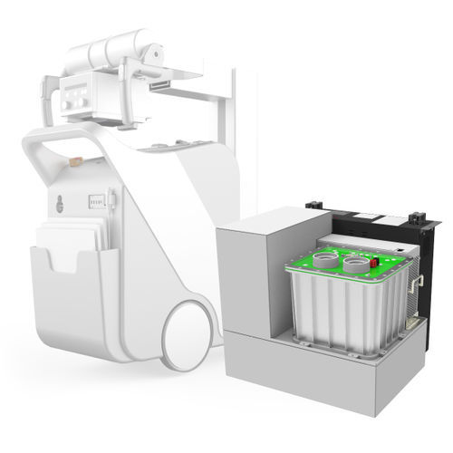 Röntgengenerator für multifunktionale Röntgenaufnahmen - DMP-300 - DELBio - auf Gerät montiert / mit Batterie