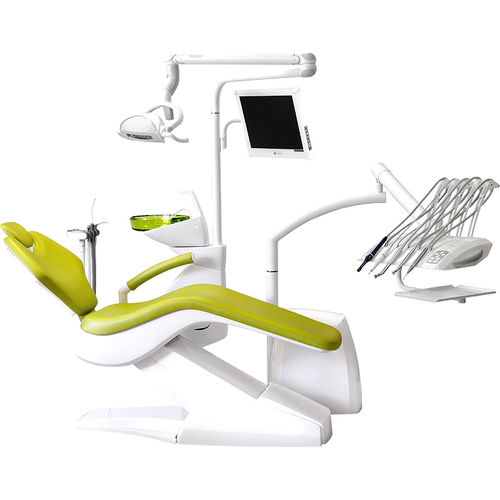 Dentale Behandlungseinheit / mit elektromechanischem Stuhl - Optimal 09 - ZEVADENT s.r.o. - mit Monitor / mit Intraoralkamera / mit Instrumententräger