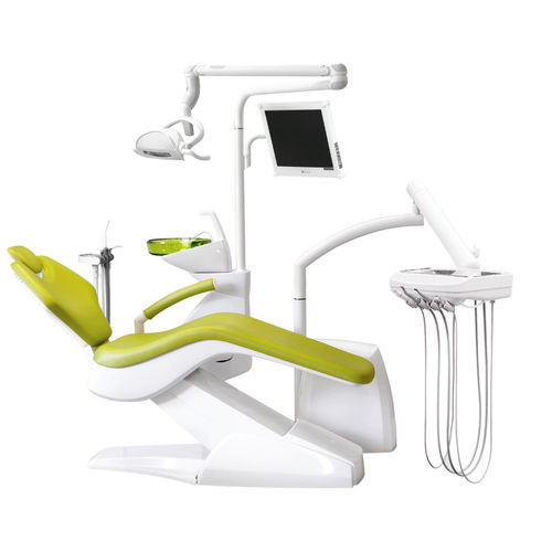 Dentale Behandlungseinheit / mit elektromechanischem Stuhl - Optimal 09L - ZEVADENT s.r.o. - mit Monitor / mit Intraoralkamera / mit Instrumententräger