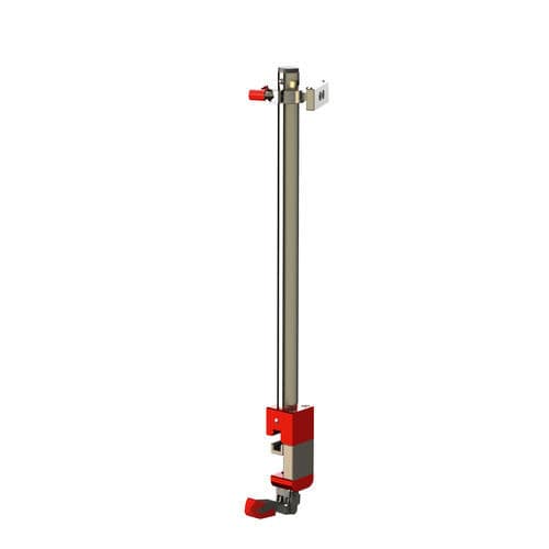 Schienenmontierter Infusionsständer - 4363 - Stollenwerk - 2 Haken / für Fahrtragen / höhenverstellbarer