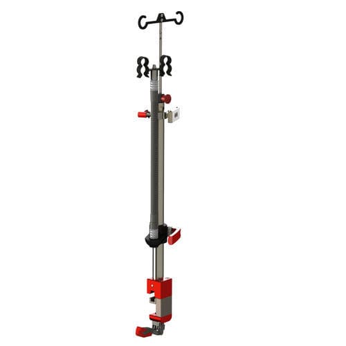 Schienenmontierter Infusionsständer - 4364 - Stollenwerk - 2 Haken / für Fahrtragen / höhenverstellbar