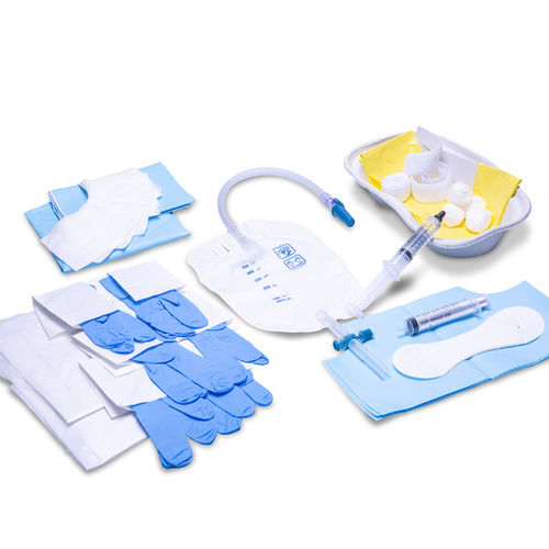 Medizinisches Set / zur Harnsondierung - Well Lead Medical - mit Handschuh