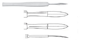 Metallgriff-Skalpellklinge - 110-201 series - jac-cell Medic - mit auswechselbarer Klinge / zum Einmalgebrauch