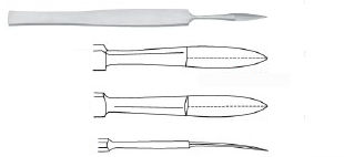 Chirurgisches Messer / Knorpel - 420 series - jac-cell Medic - zum Sezieren / für HNO-Chirurgie / für plastische Chirurgie