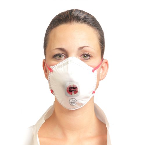FFP2-Maske - C NR D - RSG Safety - ohne Latex / mit Exspirationsventil / schalenförmig