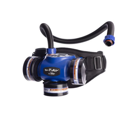Schwarze PAPR-Maske - T-Air PAPR - RSG Safety - blau / Labor